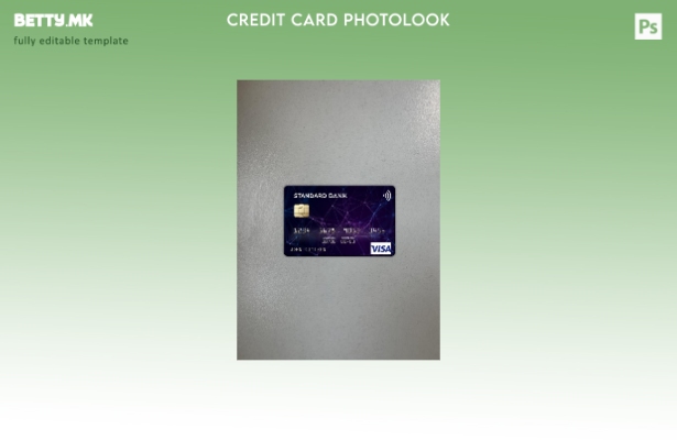 модерен стил на предниот шаблон за слика за виза картичка на Ангола Стандард бан